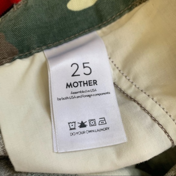Mother Cargo Joggers The No Zip Fit in Girl, Boy, Etc Camouflage sz 25 - Picture 6 of 8